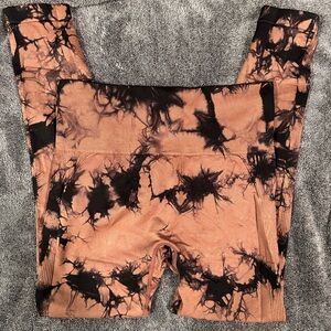 Tie dye seamless leggings